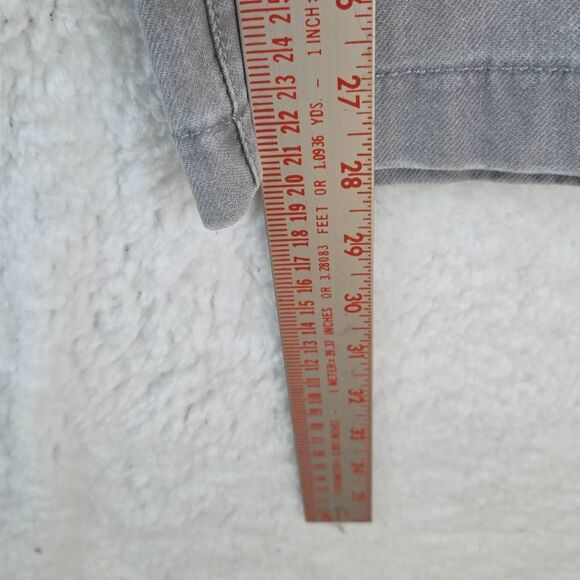 H&M Women's Pull-On Smiley World Stretch Wide Leg Jeans Light Gray Wash Size 12 - Picture 5 of 8